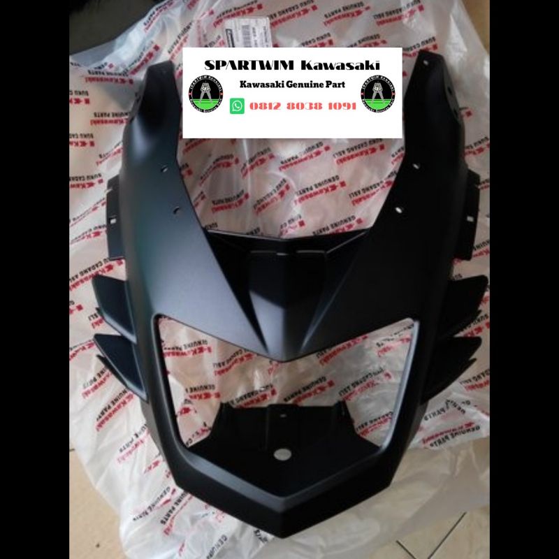 Batok headlamp lampu depan hitam dop doff dof Ninja 150 RR NEW original kawasaki