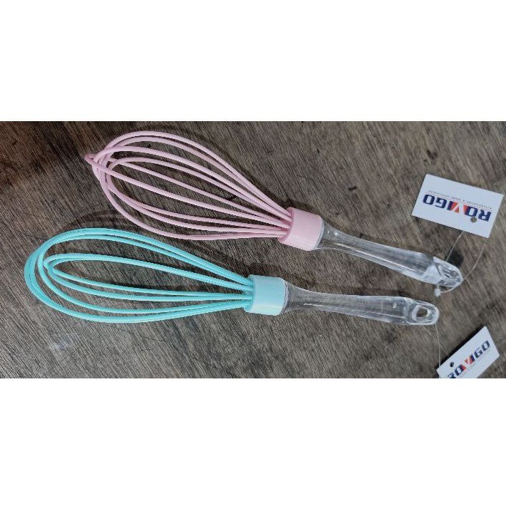 Kocokan silicone warna/ kocokan telur/ kocokan kue manual