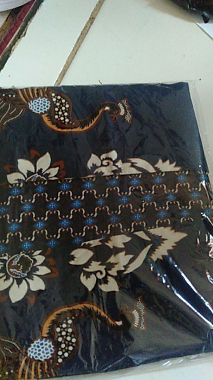 Atasan Blouse Batik Wanita Lengan Panjang Bahan Katun Stretch, 242 Jm#