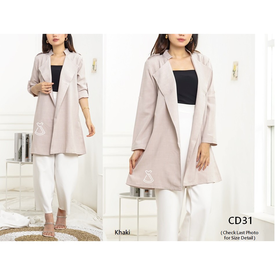 CD31 - OUTER BLAZER BASIC MODERN ATASAN KERJA WANITA OUTER POLOS MURAH