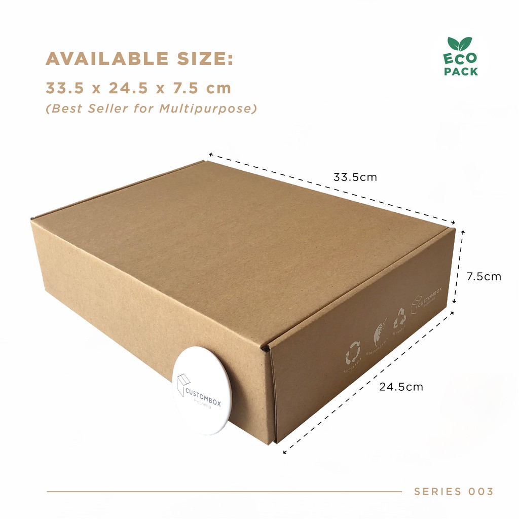 

Kardus Kotak (33.5x24.5x7.5 cm) Dus Box Kemasan Premium Ready Stock