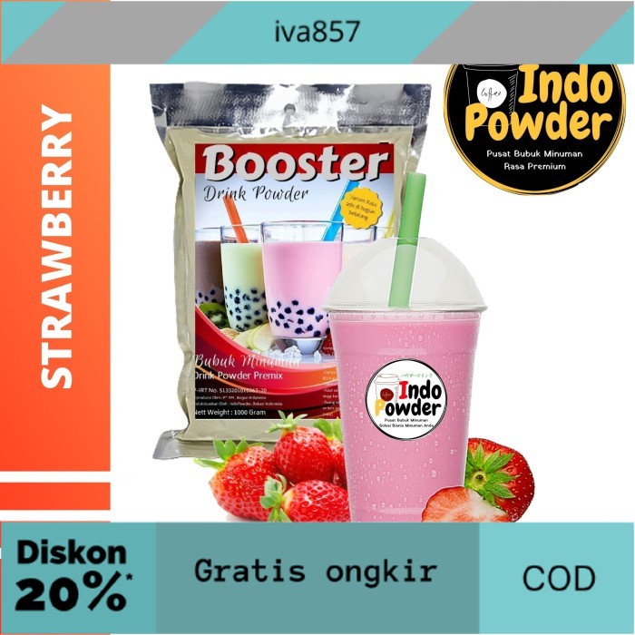 

PROMO Bubuk Minuman STRAWBERRY 1Kg - Bubuk STRAWBERRY 1Kg GRATIS ONGKIR