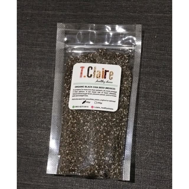 

Organic Black Chia Seed 100gr (Mexico)