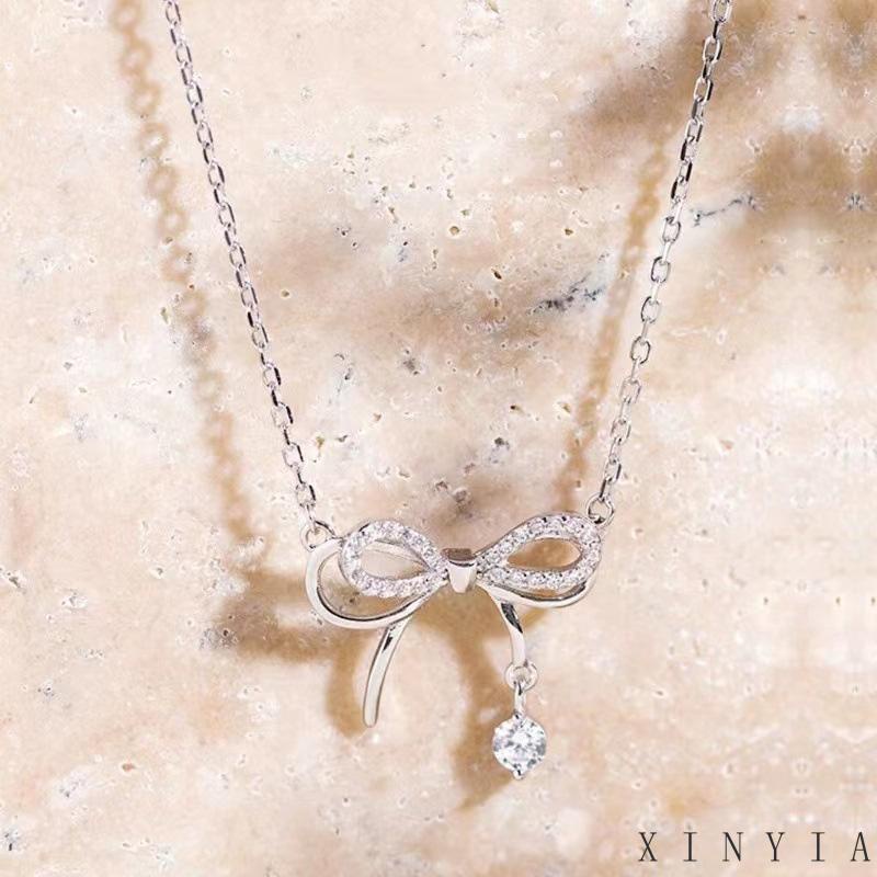 Kalung Tiga Dimensi Double layer Bentuk Water Drop Untuk Wanita