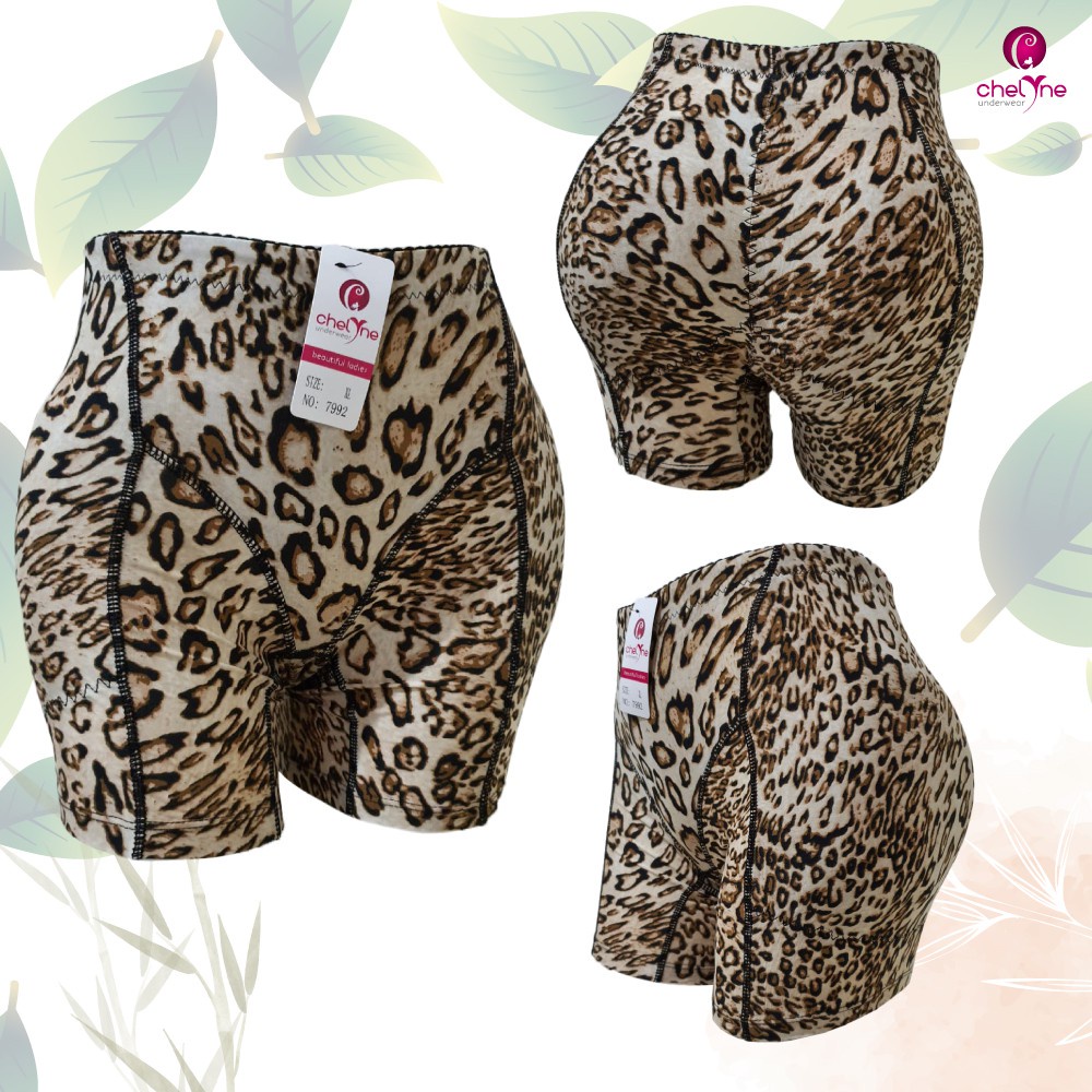 Short Chelyne Korset Pantat Busa Highwaist V7992  Motif Leopard