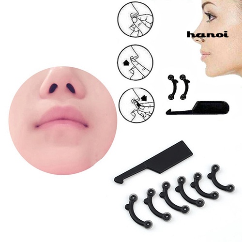 HQTM_3 Sizes Useful Nose Up Lifting Shaping  Clipper Tool Rose Red Nose Clip Beauty