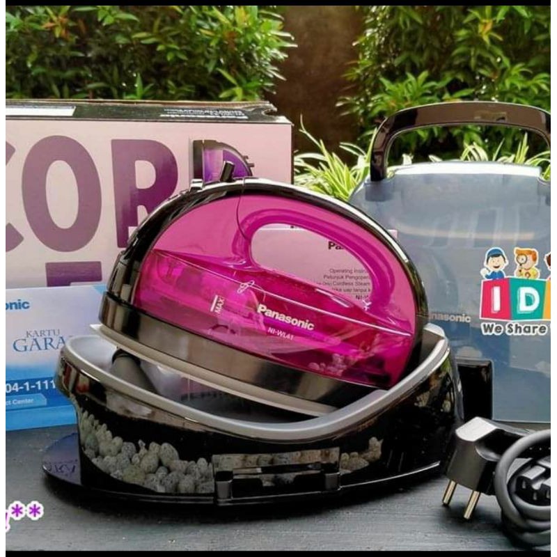 SETRIKA UAP Panasonic NI-WL41 Cordless Garansi 5 TH Setrika Tanpa Kabel