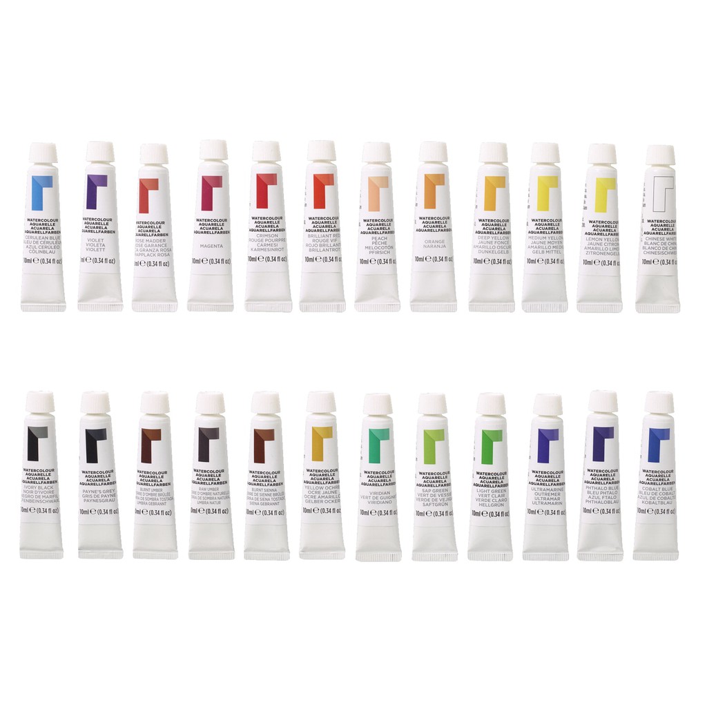 Jual Reeves 24-Pack Watercolor Paint Set - 10Ml Indonesia|Shopee Indonesia