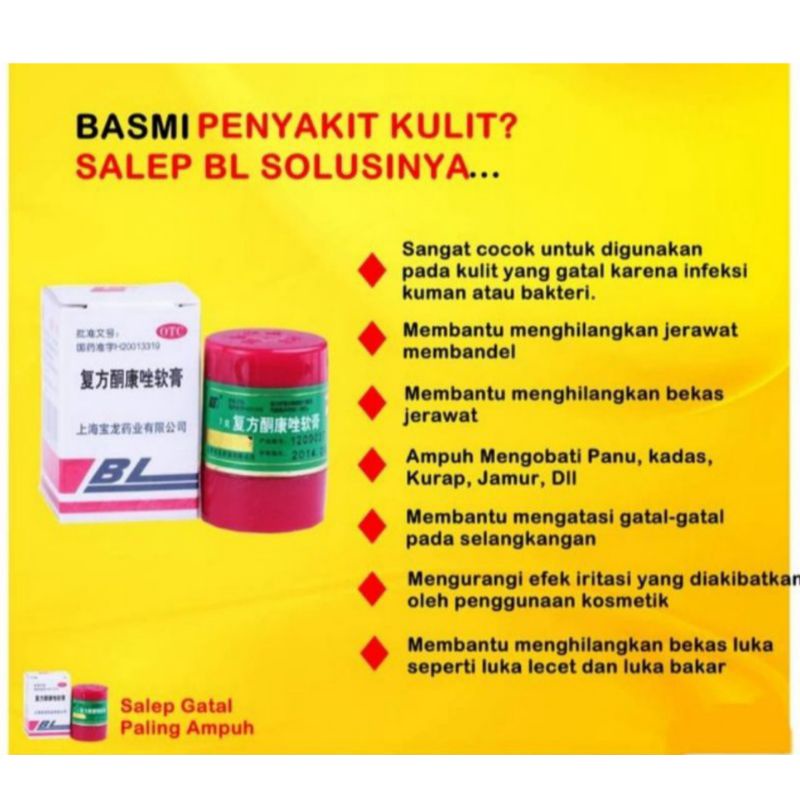 SALEP BL UNTUK KULIT GATAL JERAWAT