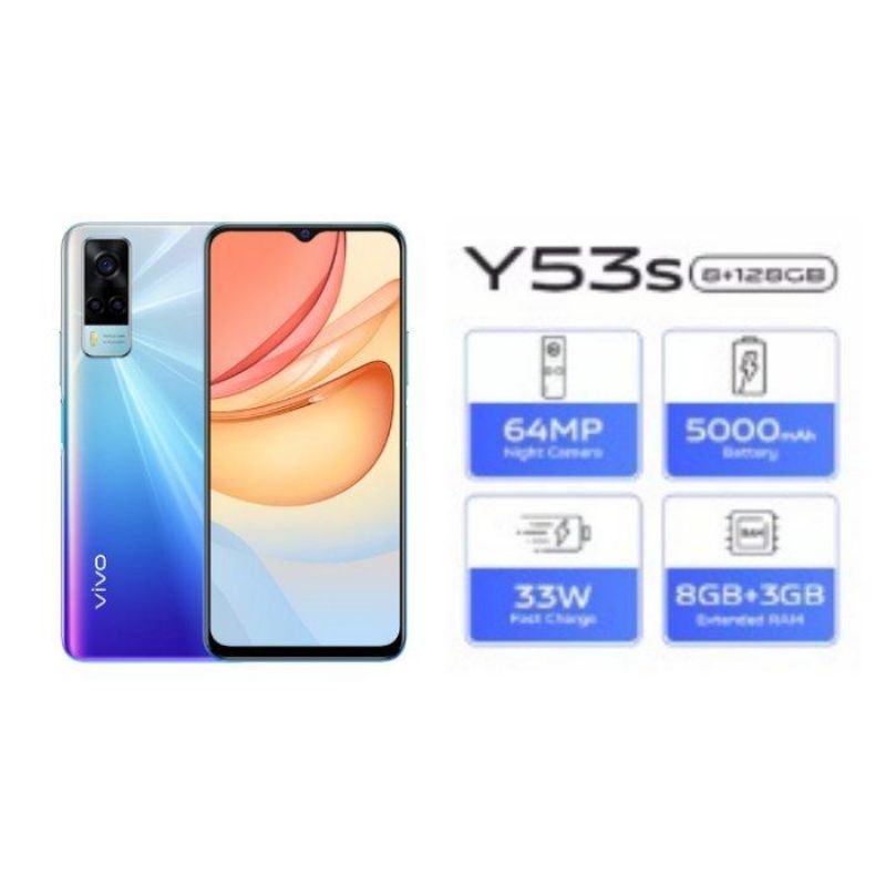 PROMO VIVO Y53S RAM 8+3/128GB 100% ORIGINAL DAN BERGARANSI RESMI