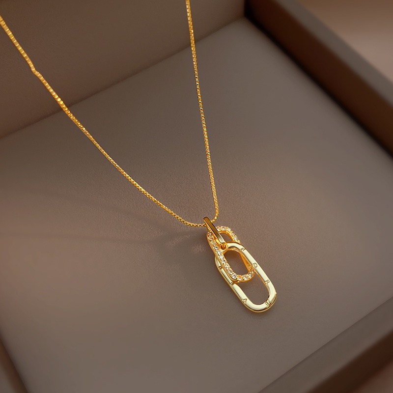 Kalung Emas 18k Desain Huruf