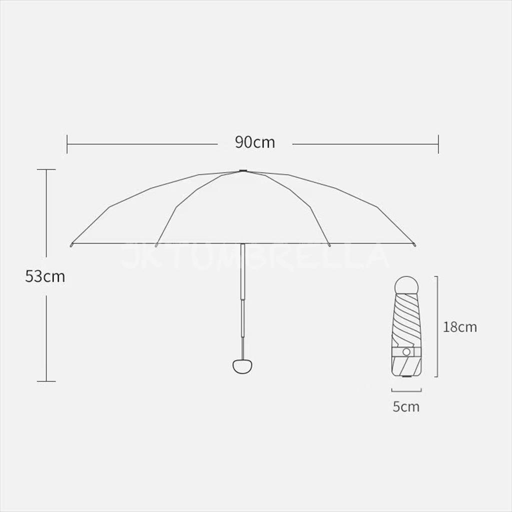 Payung lipat 5 dompet mini kecil premium motif buah anti UV 25-553