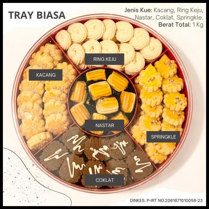 

Kue Kering Lebaran Enak Tray Biasa Hampers Parcel Brand Monica & Loren