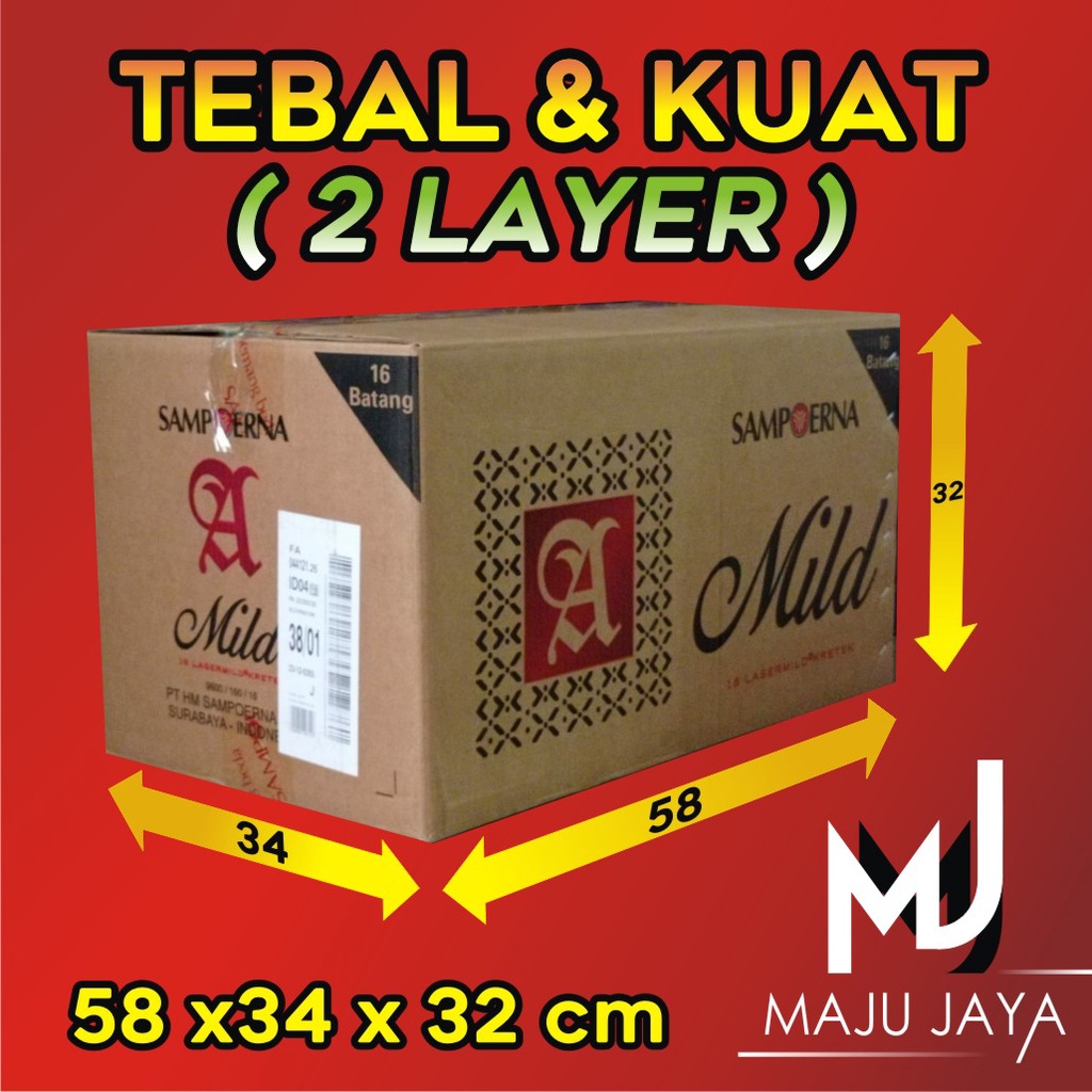 Kardus Bekas Besar Pindahan Kardus Packing Jumbo Besar Kardus Besar Dus Bekas Ukuran 60 x 40 x 40-56x36x47