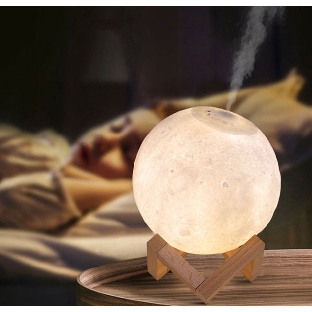 Lampu Tidur Bulan 15 Cm Moon Lamp Humidifier Bulan Pelembab Lampu Unik