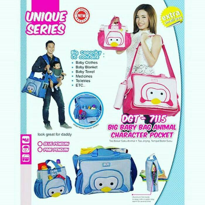 BY-5391 Dialogue Set Tas Perlengkapan Bayi Pinguin Series/Herdiyon Babyshop Murah