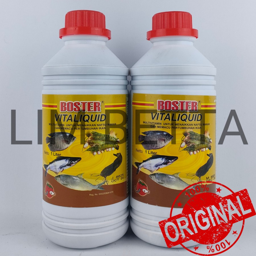 BOSTER VITALIQUID 1 LITER / VITAMIN UNTUK IKAN DAN UDANG