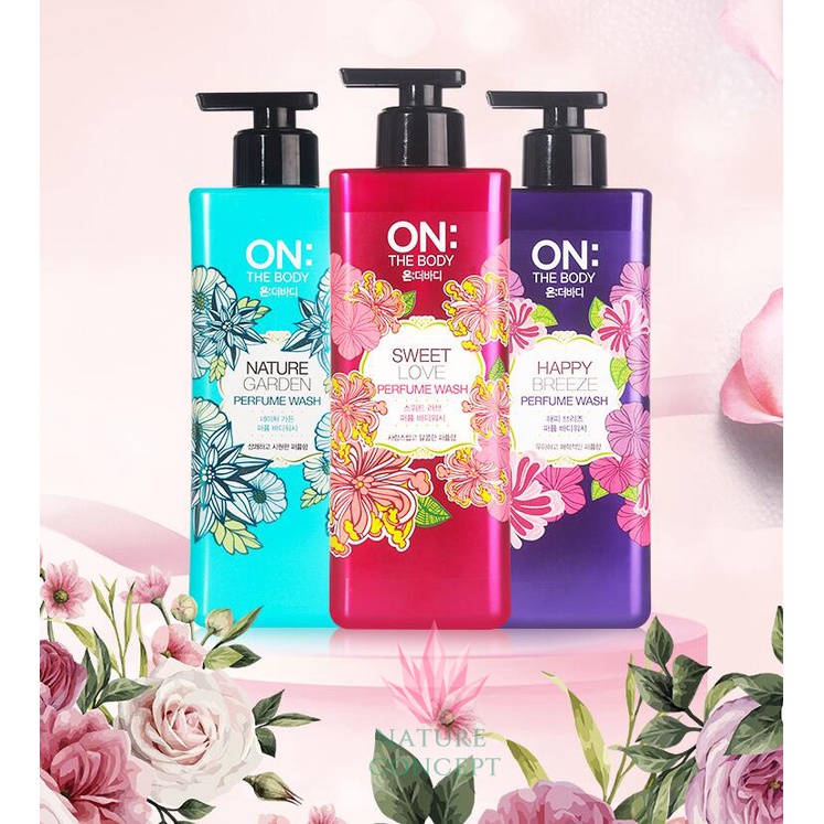 LG ON THE BODY Long Lasting Perfume Body Wash asli KOREA Sabun Cair