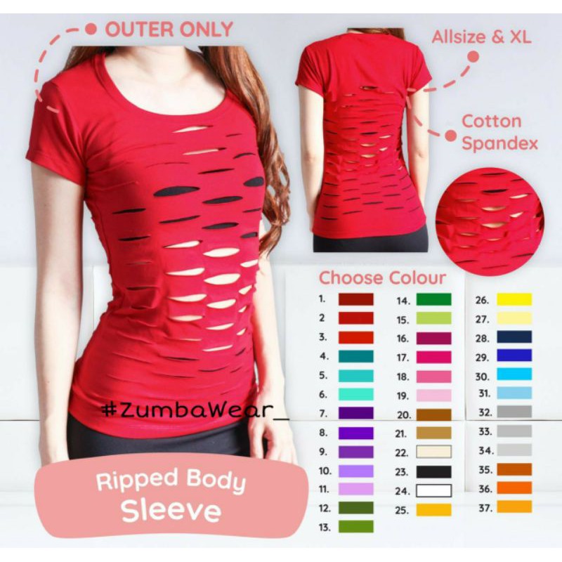 

RIPPED BODY SLEEVE / WARNA CANTUMIN DI NOTES ATAU CHAT ADMIN