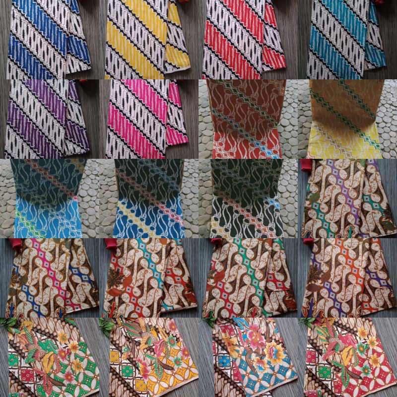 KAIN BATIK WARNA SOFT PASTEL / KAIN BATIK MOTIF PARANG LIRIS / BATIK SOFT