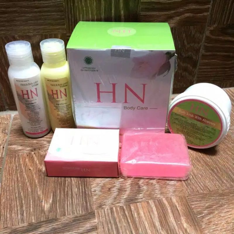 HN BODY CARE 4IN1 BPOM PAKET BODY LOTION HN 4IN1 PEMUTIH BADAN PERMANEN