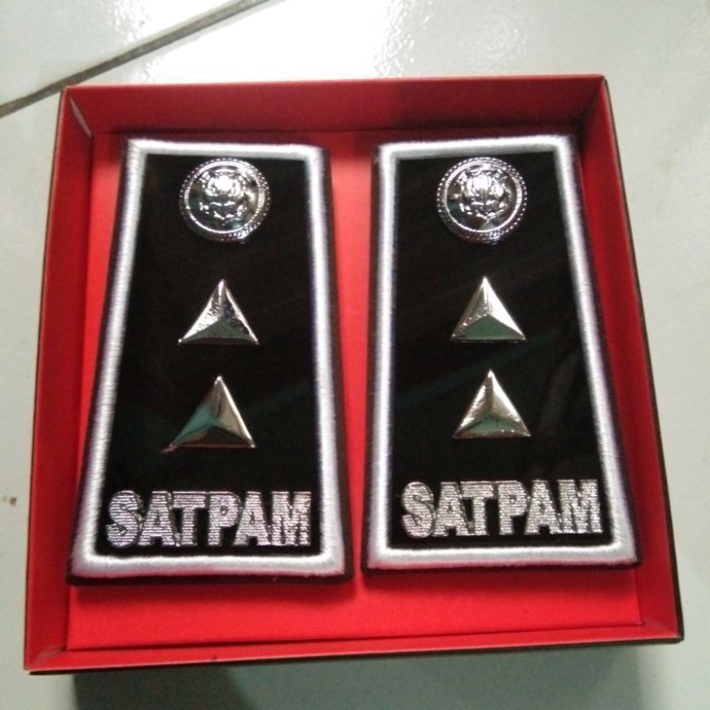 TERLARIS - pangkat pdh satpam scurity mika -Rumah Atribut