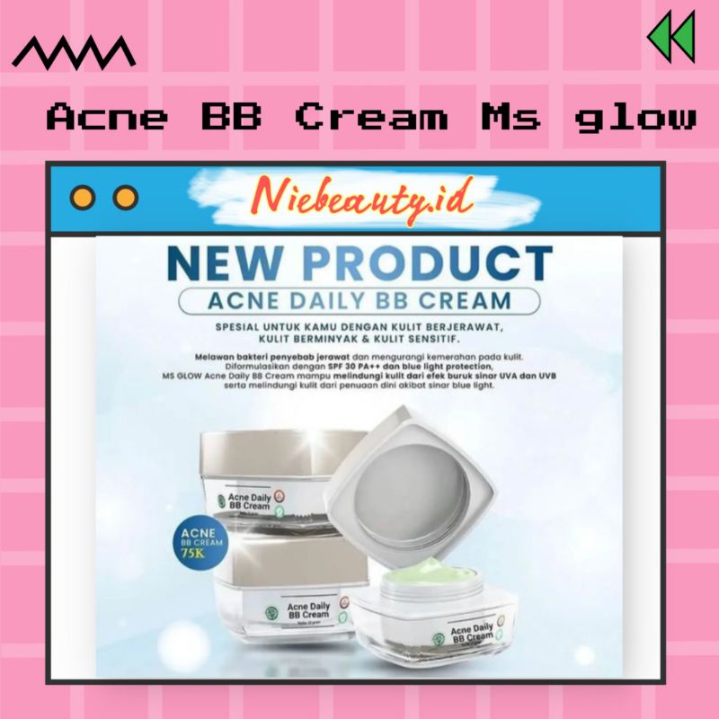 ACNE BB CREAM MS GLOW/MS GLOW ACNE CREAM /KRIM JERAWAT