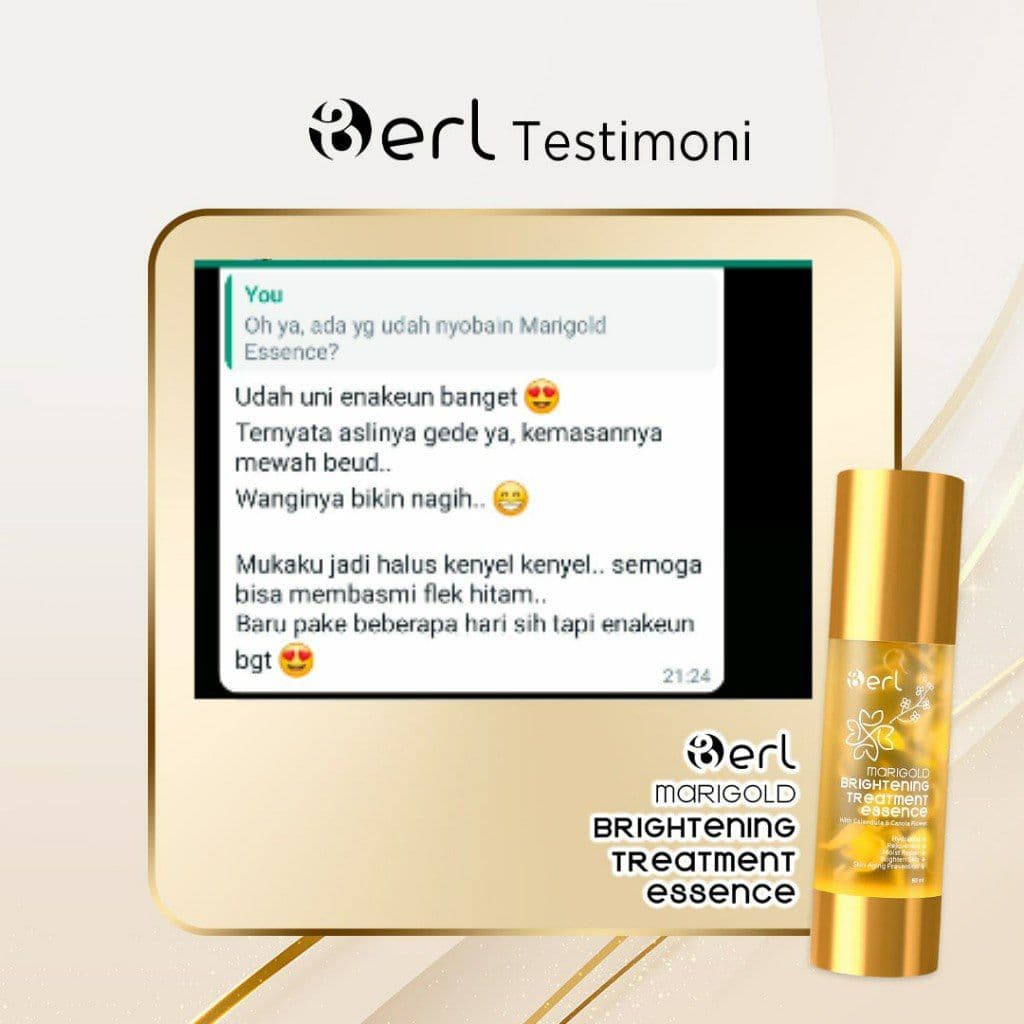 Marigold Brightening Treatment Essence Menutrisi Kulit Menghidrasi Kulit Mengandung Vit E by B ERL