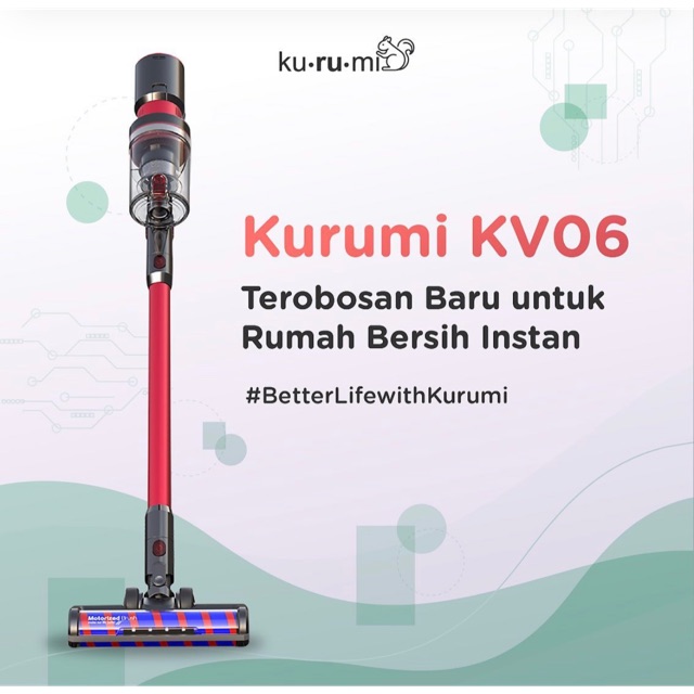 Kurumi KV 06 Powerful Cordless Stick Vacuum Cleaner