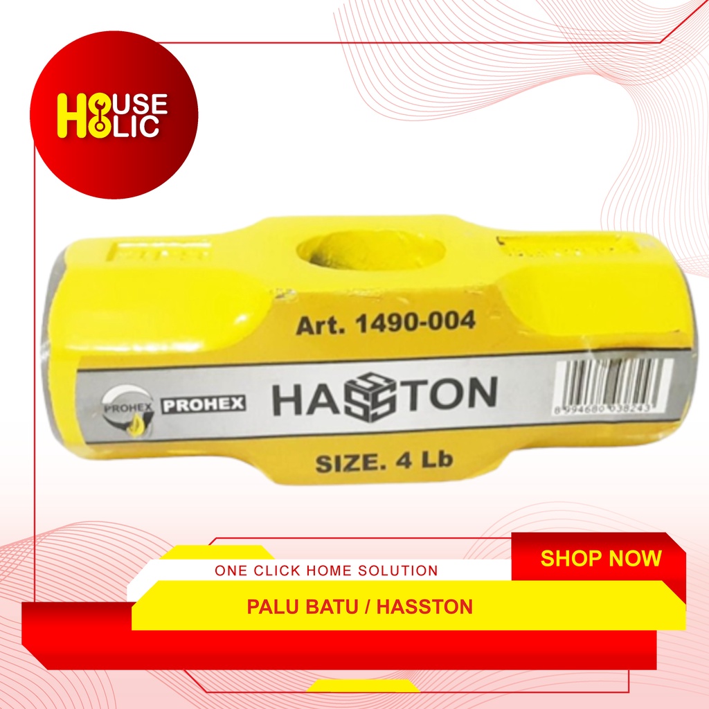 Palu Batu Hammer / Godam Bodem / Hamer Pon 4 Lbs W Hasston 1490-004