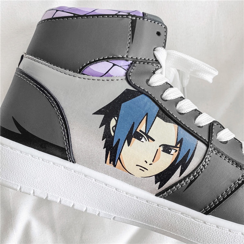 Anime Naruto Klasik Modern Sepatu Pria Jogging Sneaker Tinggi Uchiha Sasuke Cosplay Sports Lentur Cowok Dewasa Keren 214