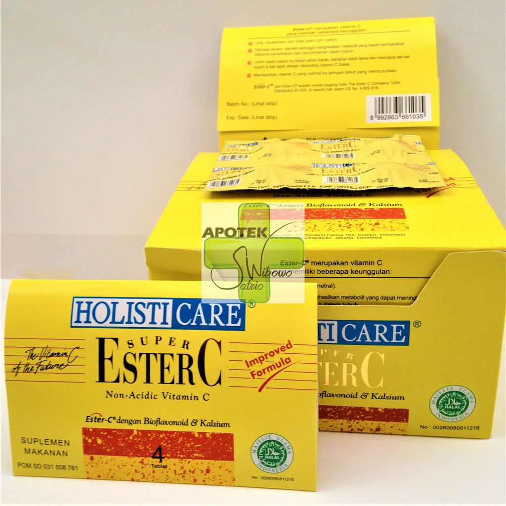 Jual VITAMIN ESTER C TAB STRIP 4s ( HARGA PER STRIP ) Shopee Indonesia