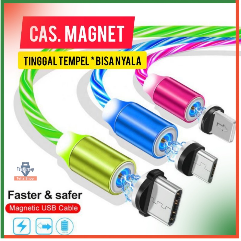 Kabel Cas Magnet Bisa Menyala Tinggal Tempel Dapat 3 Jenis Kepala