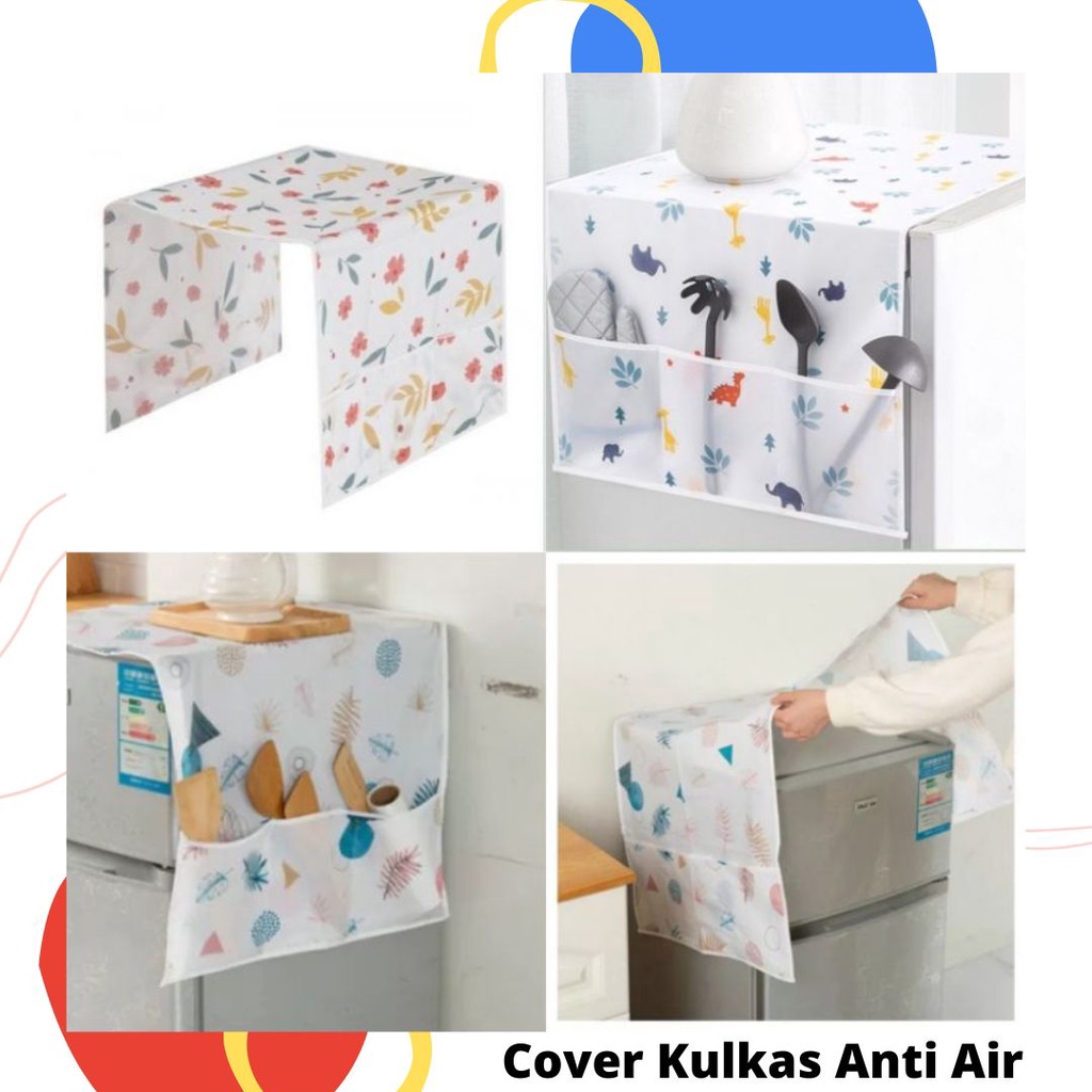 COVER KULKAS ANTI AIR COVER KULKAS WATERPROOF TAPLAK KULKAS KEKINIAN TAPLAK KULKAS ANTI AIR COVER KU