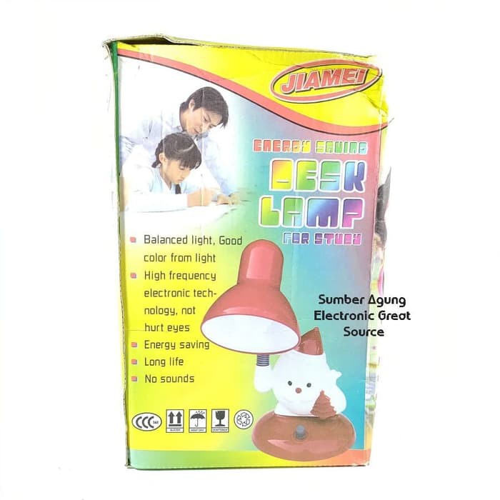 Lampu Belajar Meja Boneka Sinterklas Jiamei D1 Desk Lamp Switch