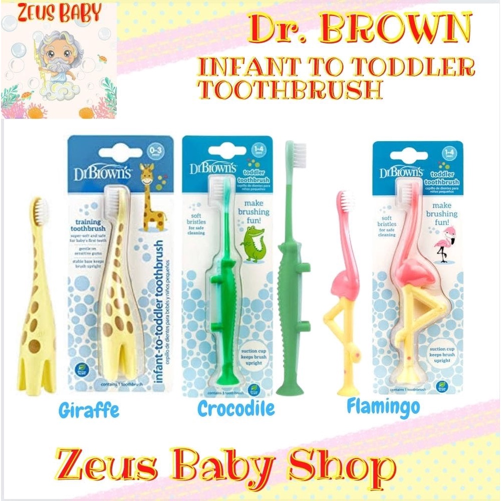 Dr.Browns sikat gigi / Dr.Brown's toothbrush / Dr Brown Sikat Gigi Anak Motif - sikat gigi karakter / Dr Brown's - Toddler Toothbrush / Dr Brown Sikat Gigi Anak Motif