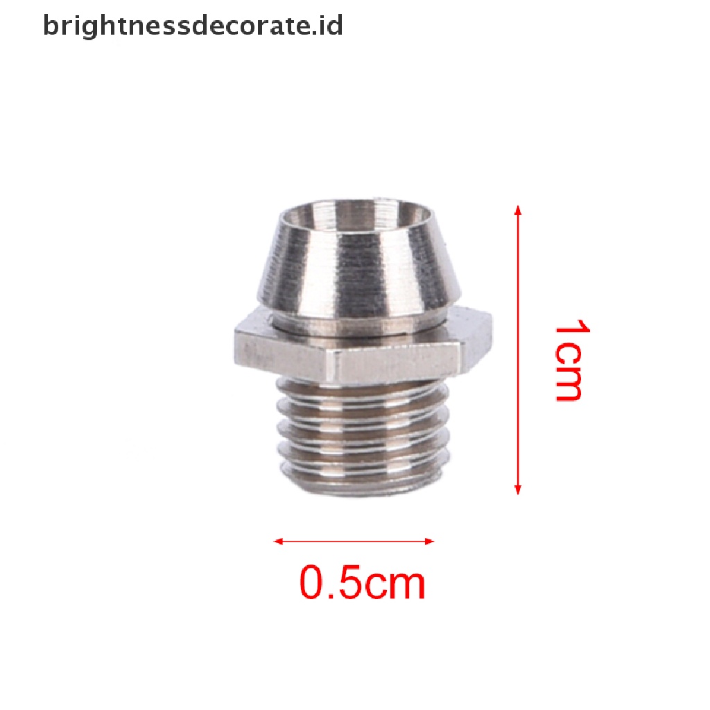 10pcs Lampu Led Dioda Emitting Bahan Logam Ukuran 3mm