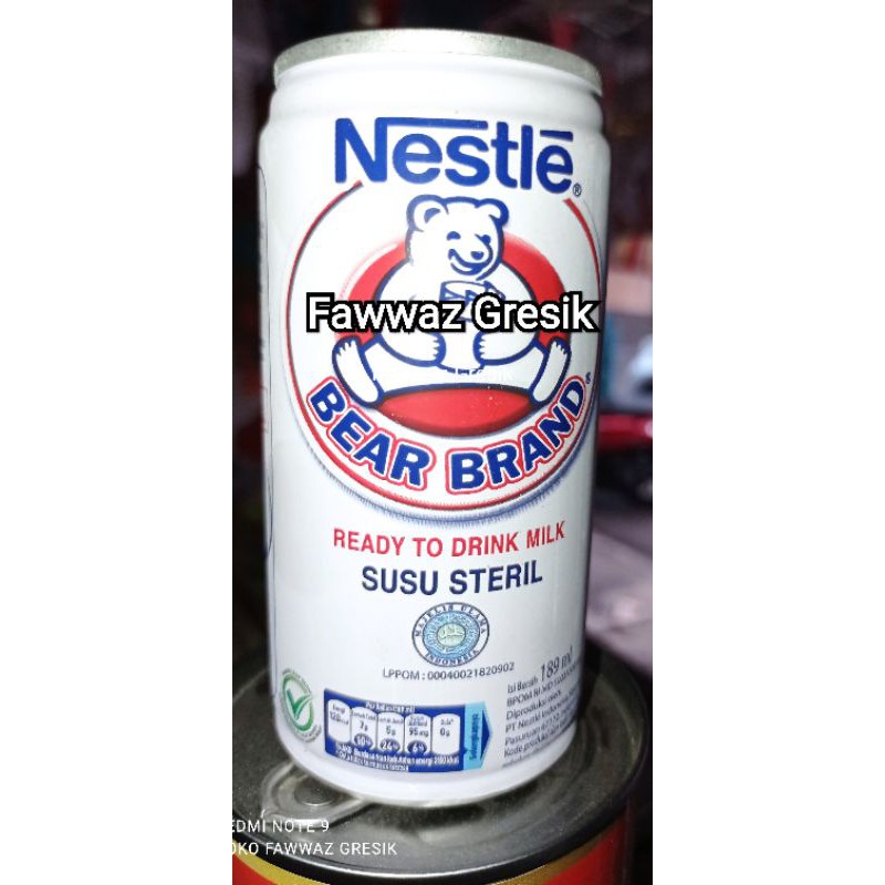 Bear Brand Susu Steril 189 ml Nestle