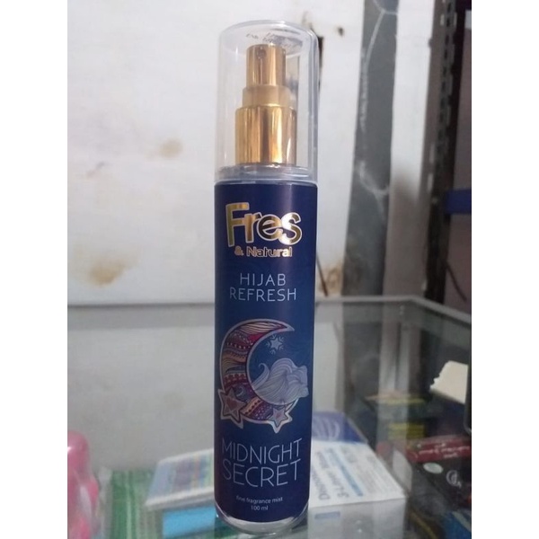 Parfum fresh hijab / fresh & natural midnigh secret 100 ml / parfum fresh biru / parfum fres biru