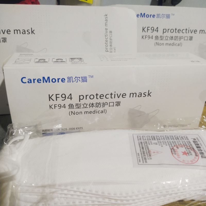 Masker 4ply Korea KF94 model Evo Convex disposable KF 94 4 ply KN94 KN 94