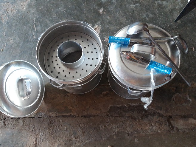 Dandang Bakso Stenlis & Aluminium / Panci Bakso / Panci Cilok Uk 30cm