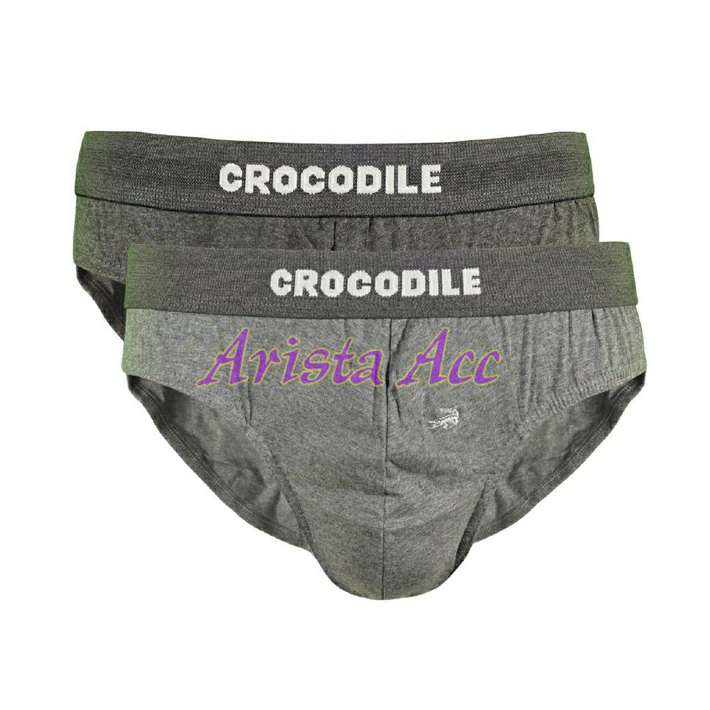 [ Bayar di Tempat ] Isi 2pcs Celana Dalam Pria Crocodile 521-262 - Cd Cowok Dus Coklat 1Pack