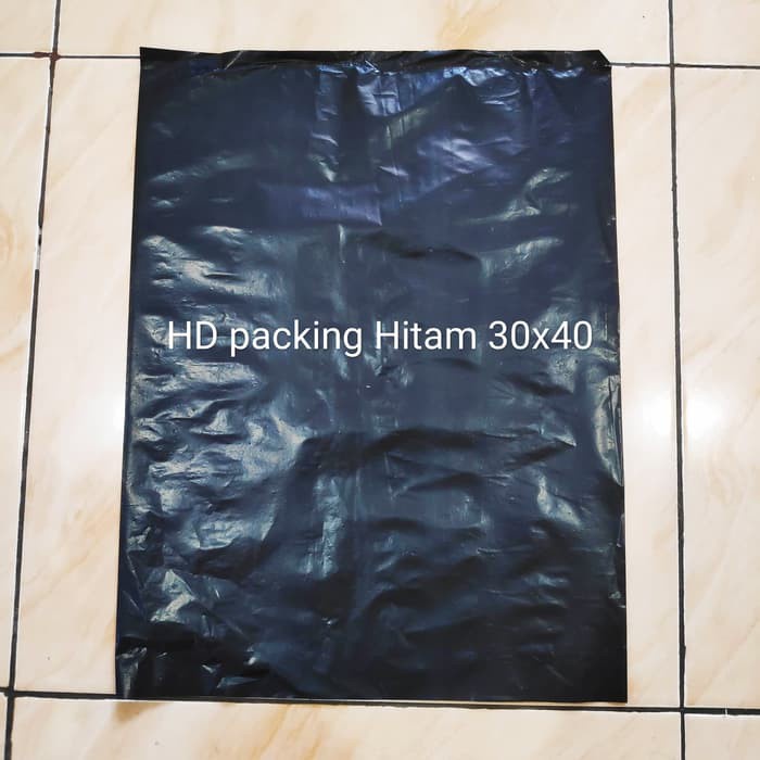 PLASTIK PACKING Hitam 30x40 (isi 100pcs) / 25x35 (isi 100 pcs) / 20x30 isi (100pcs) / 35x50 (isi 50 pcs) / 40x50 (isi 50pcs) - Plastik packing - Plastik sampah kecil - Plastik Olshop, Plastik bungkus paket