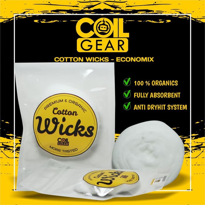 Authentic Coil Gear Cotton Wick 1 meter coilgear