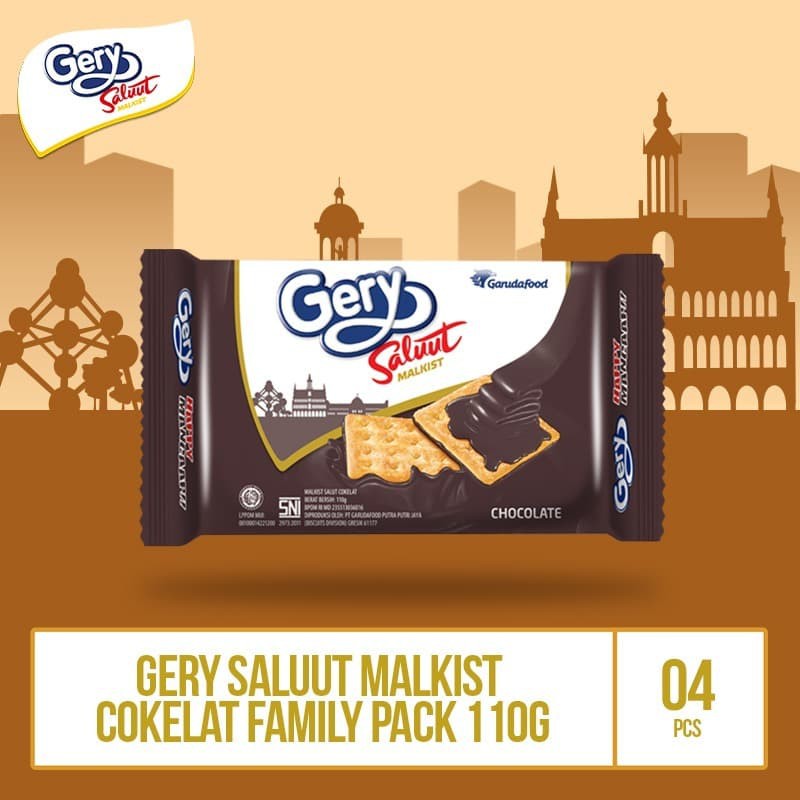 

PROMO GERY SALUUT MALKIST COKLAT -110G (MALS2) 4 PCS BY GARUDAFOOD TERMURAH