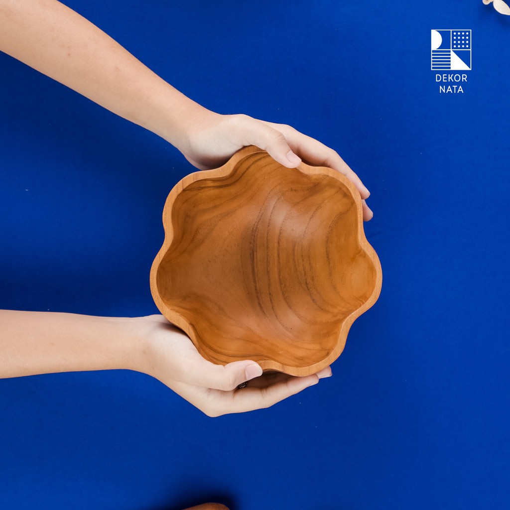 

Dekornata Flora Wooden Bowl / Mangkuk Kayu Jati / Mangkuk Kayu / Dekornata