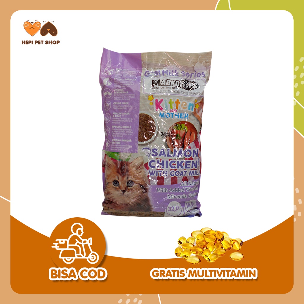 Markotops Kitten & Mother 1Kg - Makanan Kucing Markotops Kitten & Mother