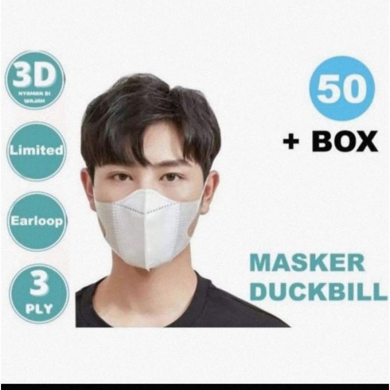 MASKER DUCKBILL PUTIH