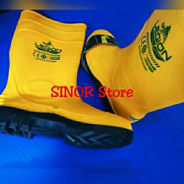 Sepatu Boot Safety LEGION Sepatu Safety Kerja Ujung Besi Uk 39 s.d 43