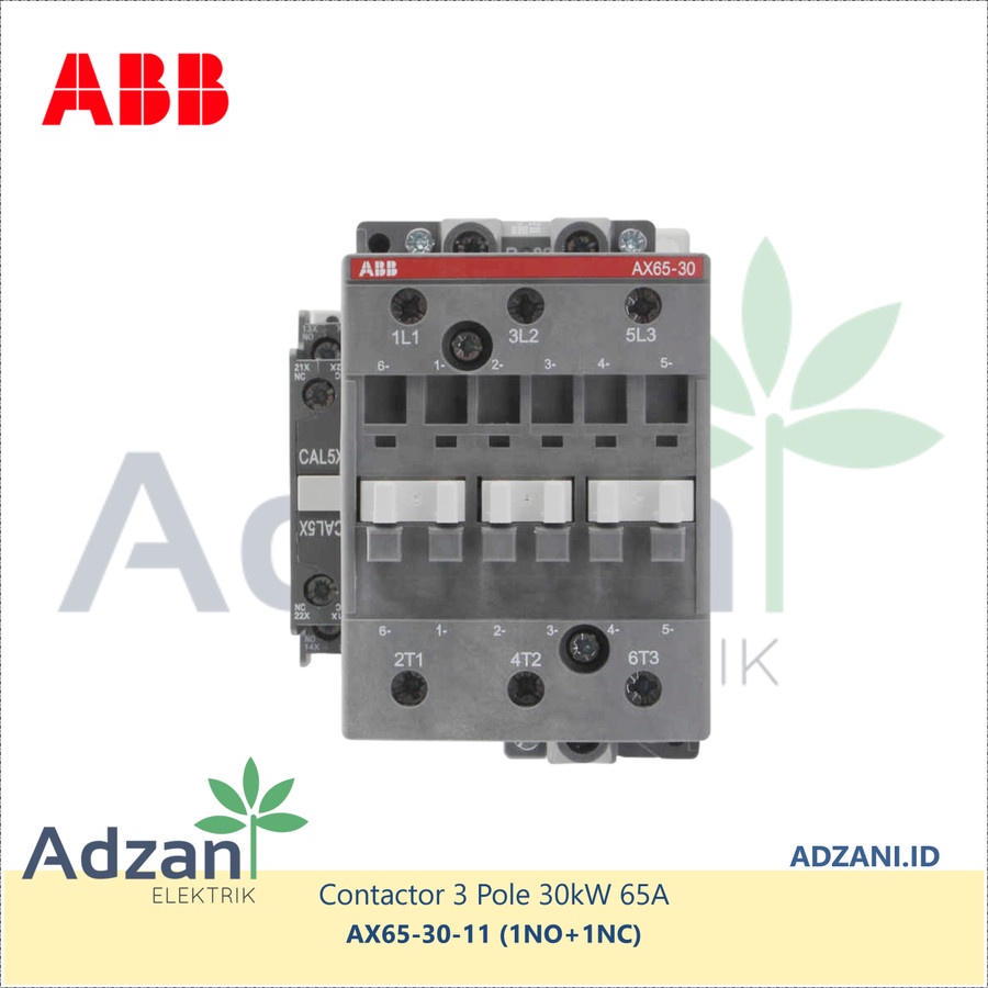 ABB Contactor 30kW AX65-30-11-80 65A 220VAC Kontaktor 1SBL371074R8011
